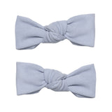 Bow Shoe Clips Blue