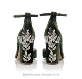 Hetty Forest Green Wide with Straps