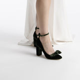 Hetty Bow Forest Green Wide