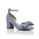 Hetty Mid Bow Blue Wide