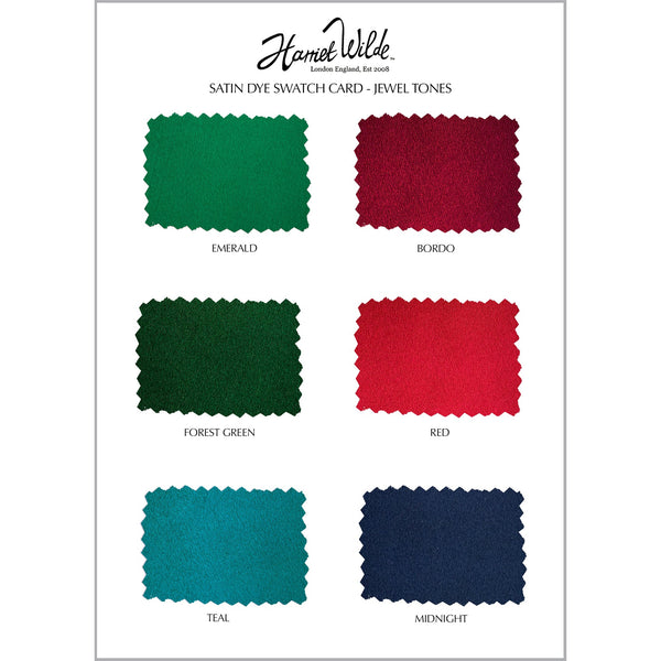 Swatch Card - Satin Dye (Jewel Tones)