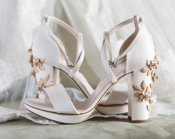 Maria wears Arabella Block Ivory Blossom