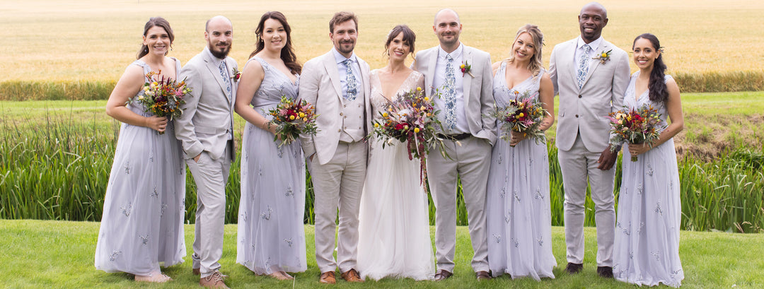 Nicola wears Hetty Mid Blue