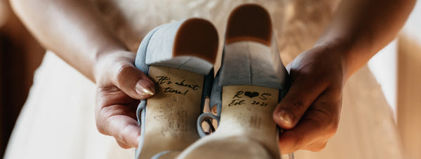 Rachel wears Arabella Block Blue