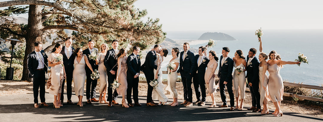 Eliza wears Arabella Block Ivory