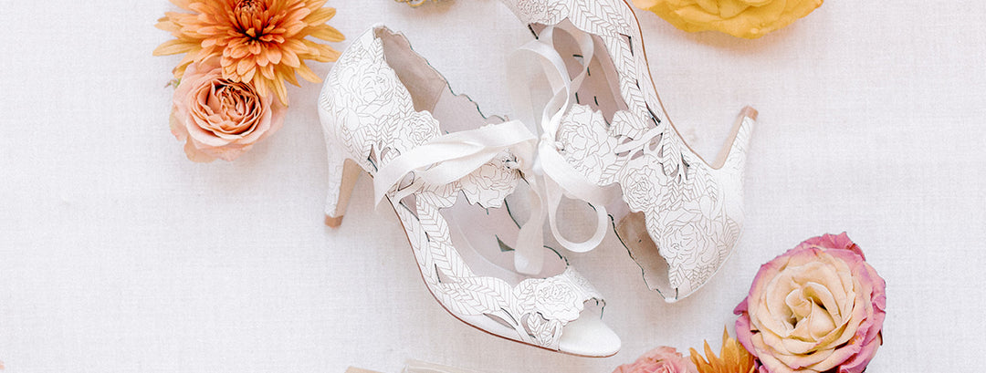 Ashley wears Peony Low Ivory