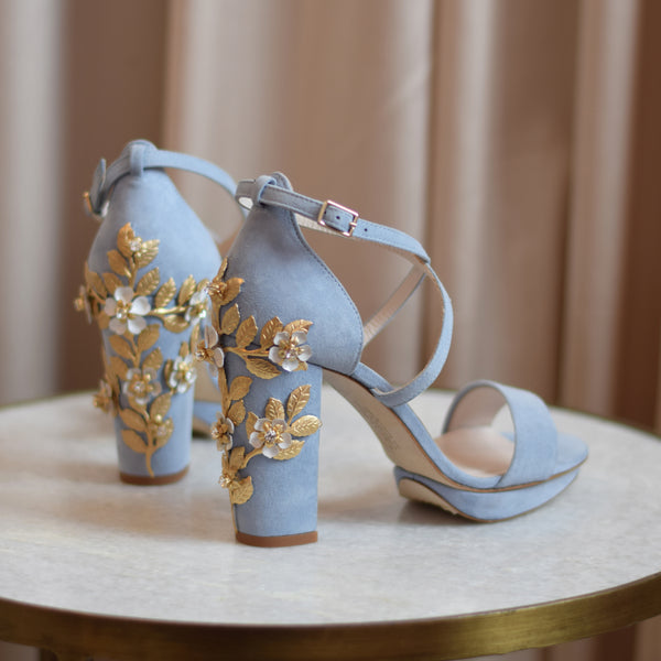 Shoe of the week - Arabella Block Blue Blossom
