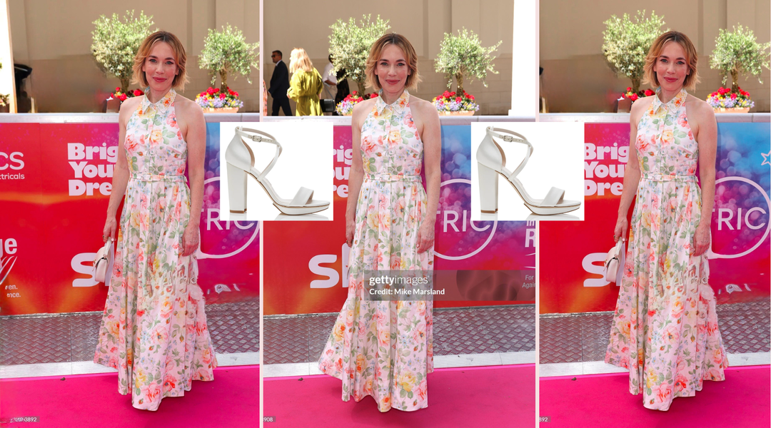 Laura Main wearing Arabella Block