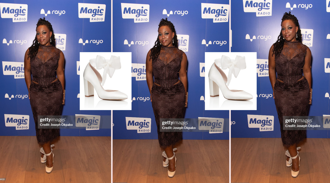 Georgina Onuorah wearing Hetty Ivory