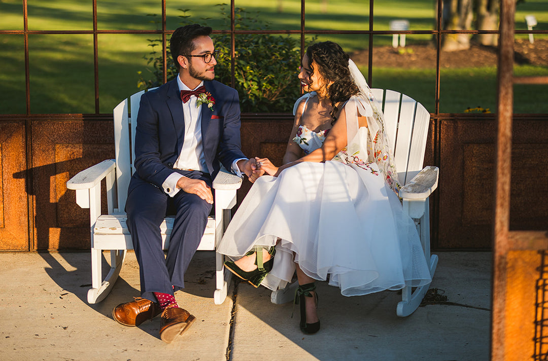 Emily wears Hetty Forest Green