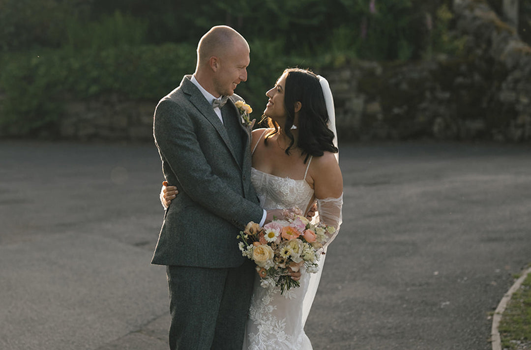 Hayley wears Arabella Block Mid Ivory