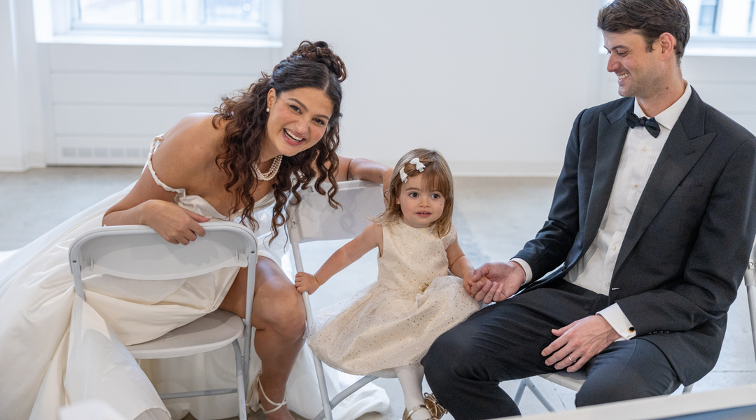 Lily wears Arabella Block Mid Ivory