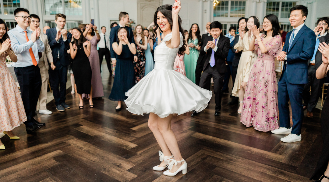 Sabrina wears Hetty Ivory Organza