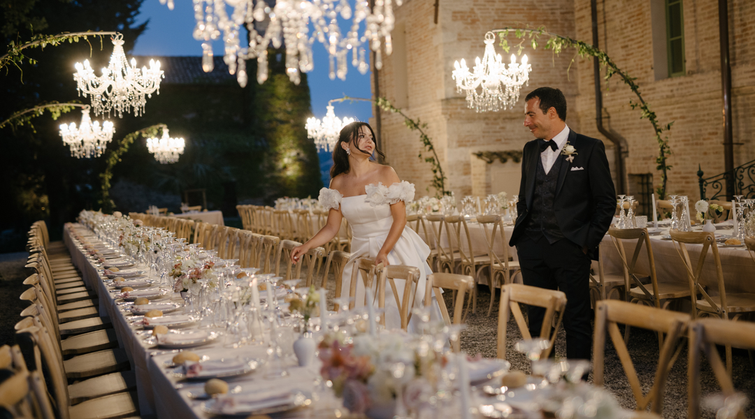 Sarah wears Hetty Ivory Organza