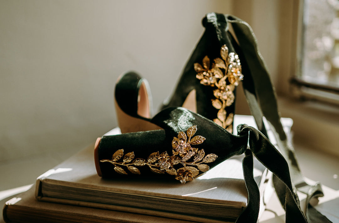 Styled shoot with Hetty Mid Forest Green & Hetty Forest Green Gold Cherry