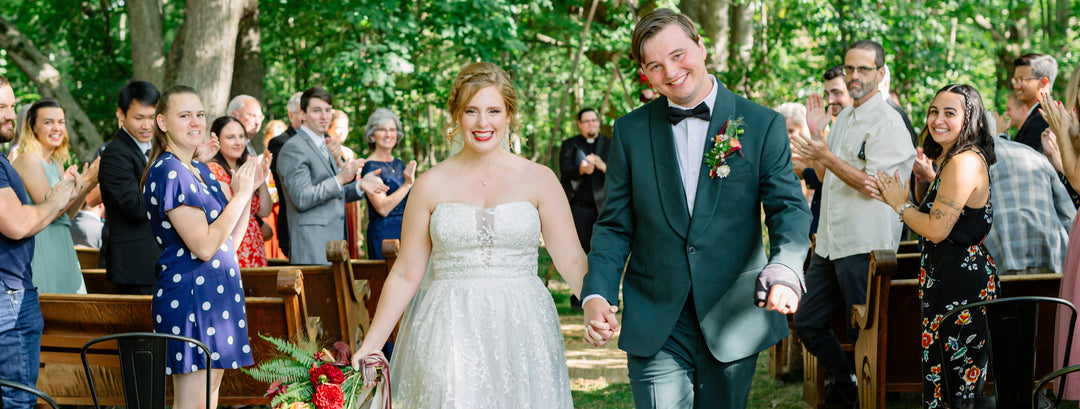 Katie wears Arabella Block Mid Blue