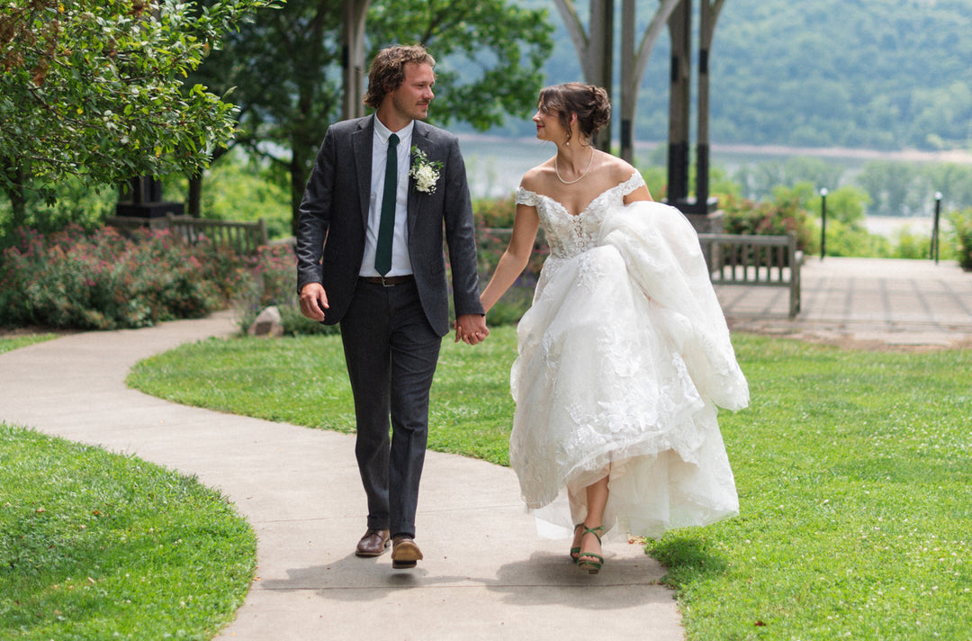 Kyrie wears Arabella Block dyed Green