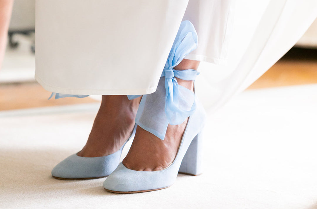 Natalie wears Hetty Blue Organza