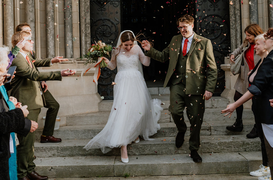 Ruth wears Amy Ivory Pink Cherry