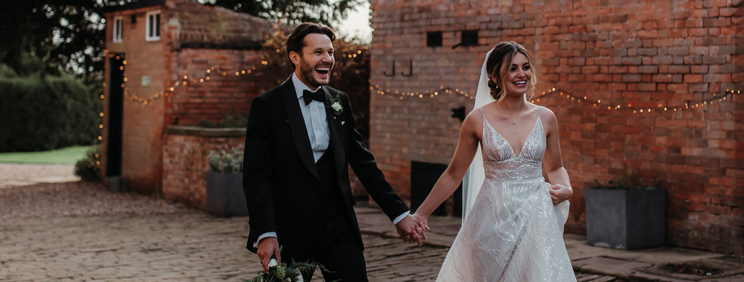 Sarah wears Arabella Block Ivory