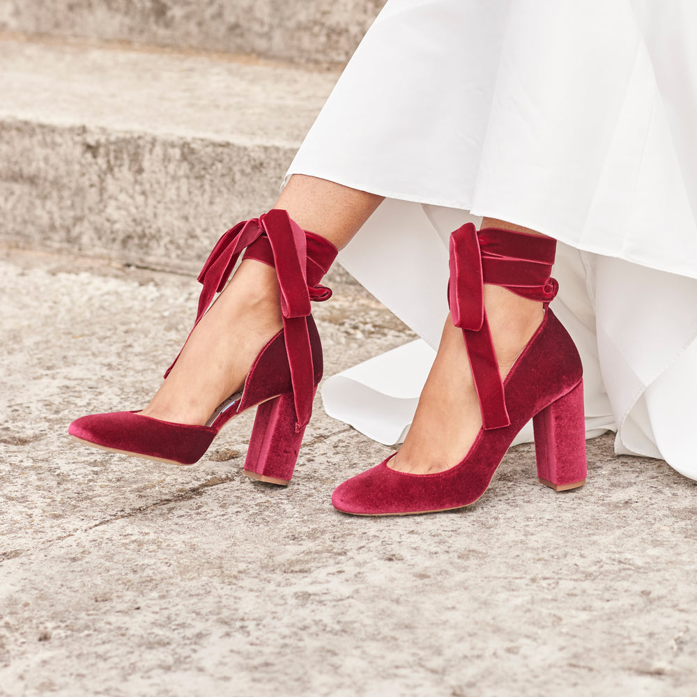 Red Wedding Shoes - Red Bridal Shoes UK - Designer Wedding Shoes Red Harriet Wilde Red Wedding Shoes - Red Bridal Shoes UK - Designer Wedding Shoes Red Harriet Wilde