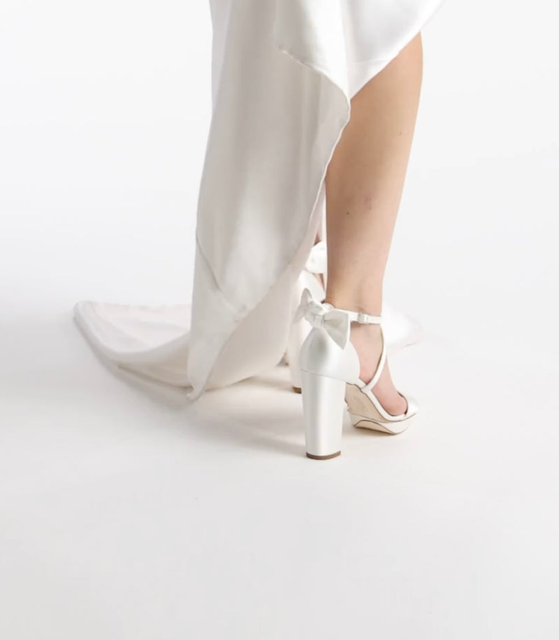 Arabella Block Satin Bow