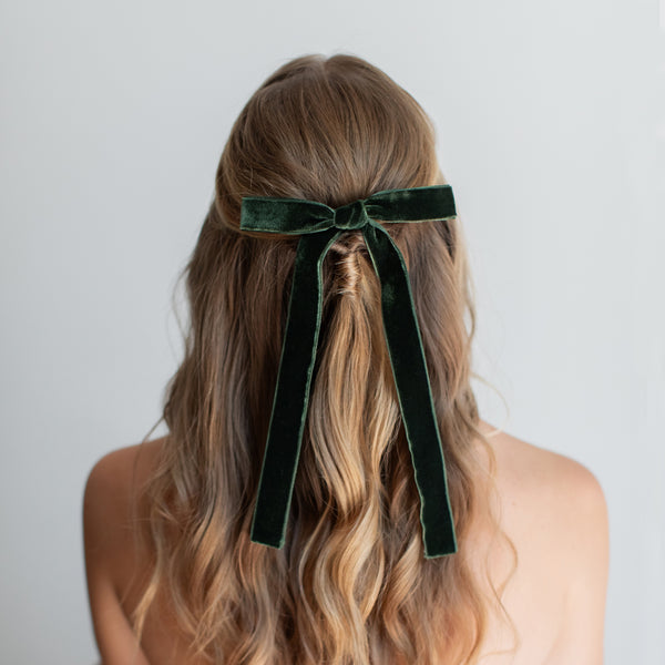 Belle Hair Bow Velvet