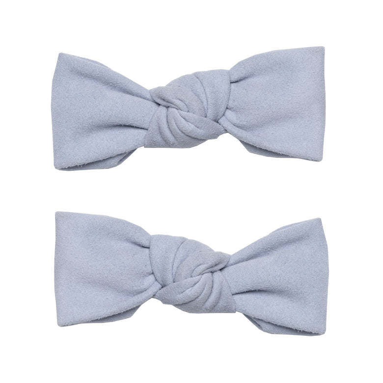 Bow Shoe Clips Blue