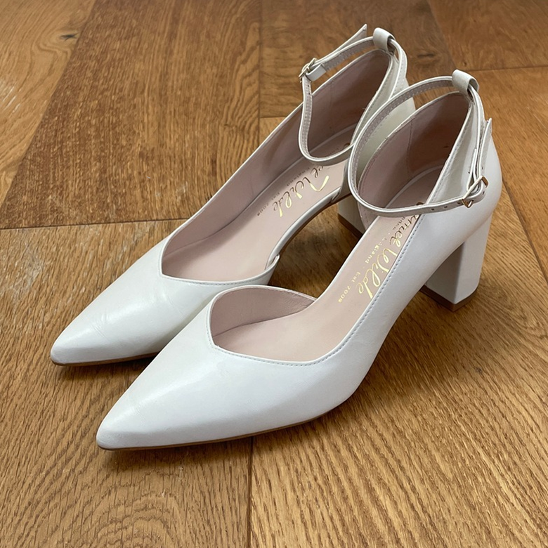Elsa Ankle Straps Ivory