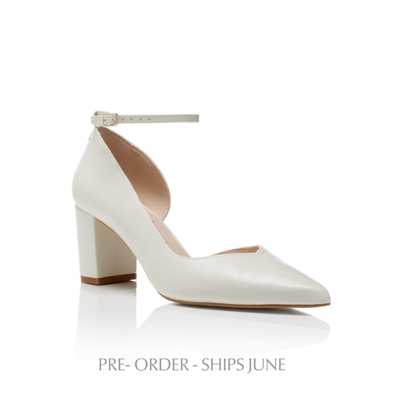 Elsa Ankle Straps Ivory