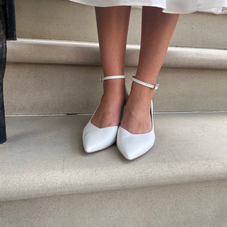 Elsa Ankle Straps Ivory