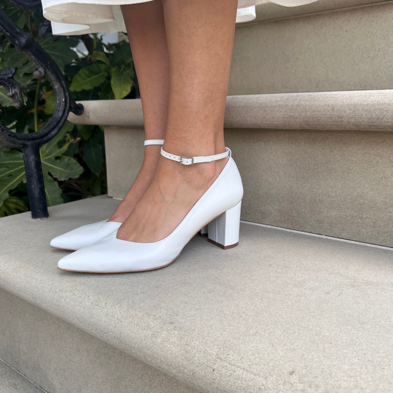Elsa Ankle Straps Ivory