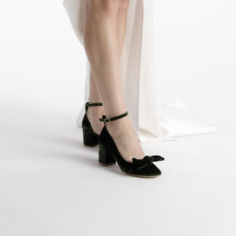 Hetty Mid Bow Forest Green