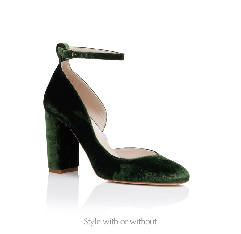 Hetty Bow Forest Green Wide