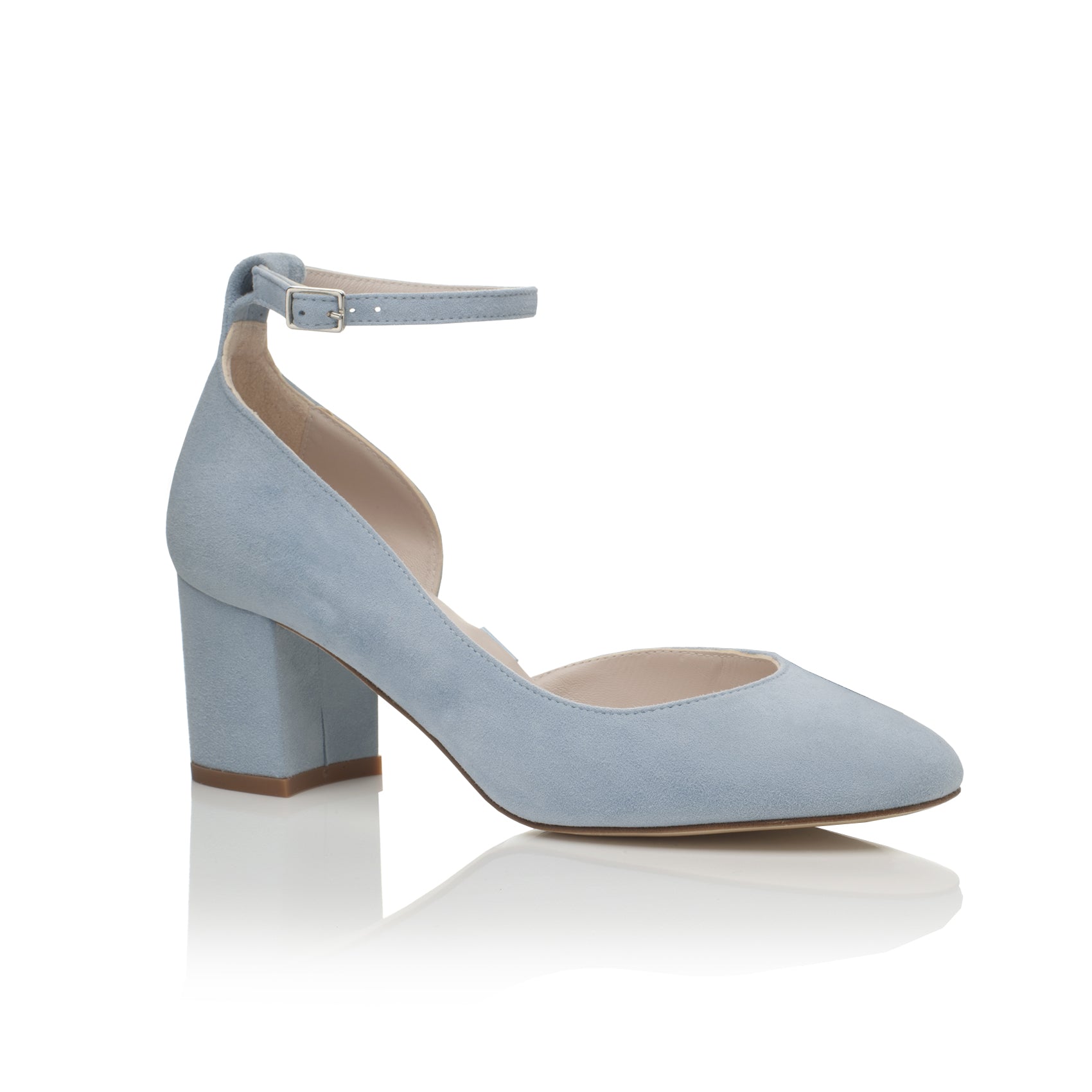 Mid Block Heel Wedding Shoes - Hetty Medium Block Heel Bridal