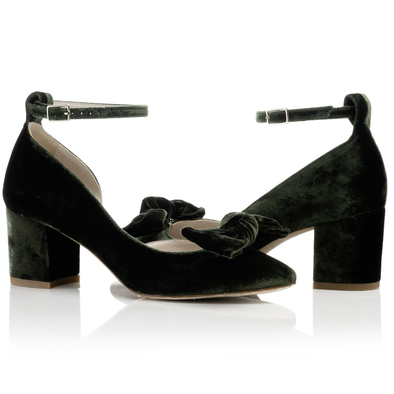Hetty Mid Bow Forest Green