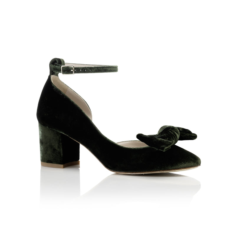 Hetty Mid Bow Forest Green