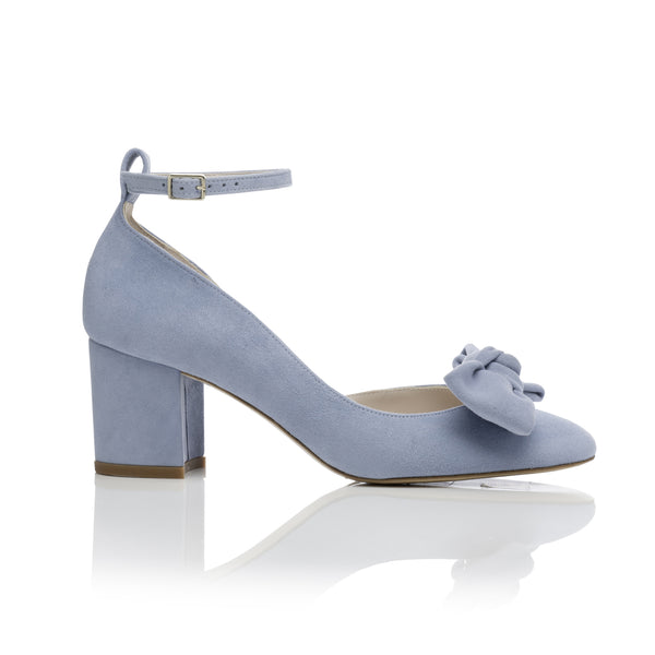 Hetty Mid Bow Blue Wide