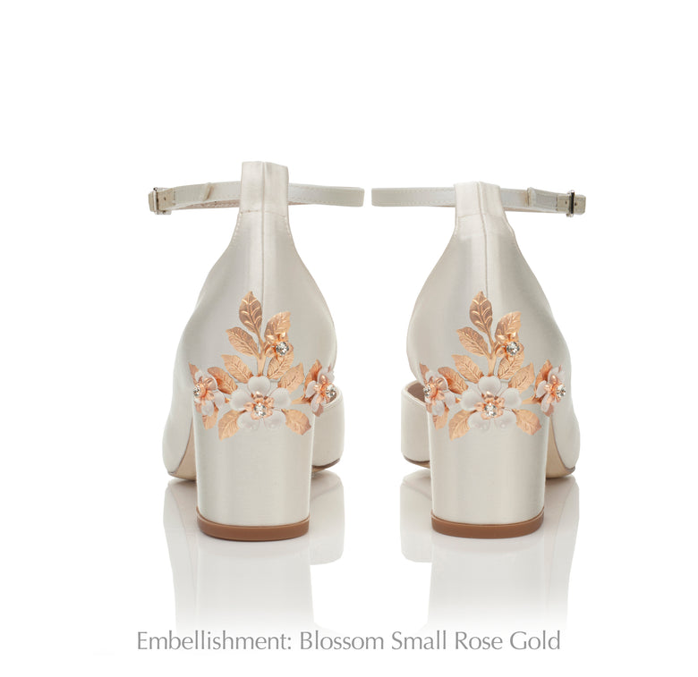 Hetty Mid Ivory Straps Custom Embellished