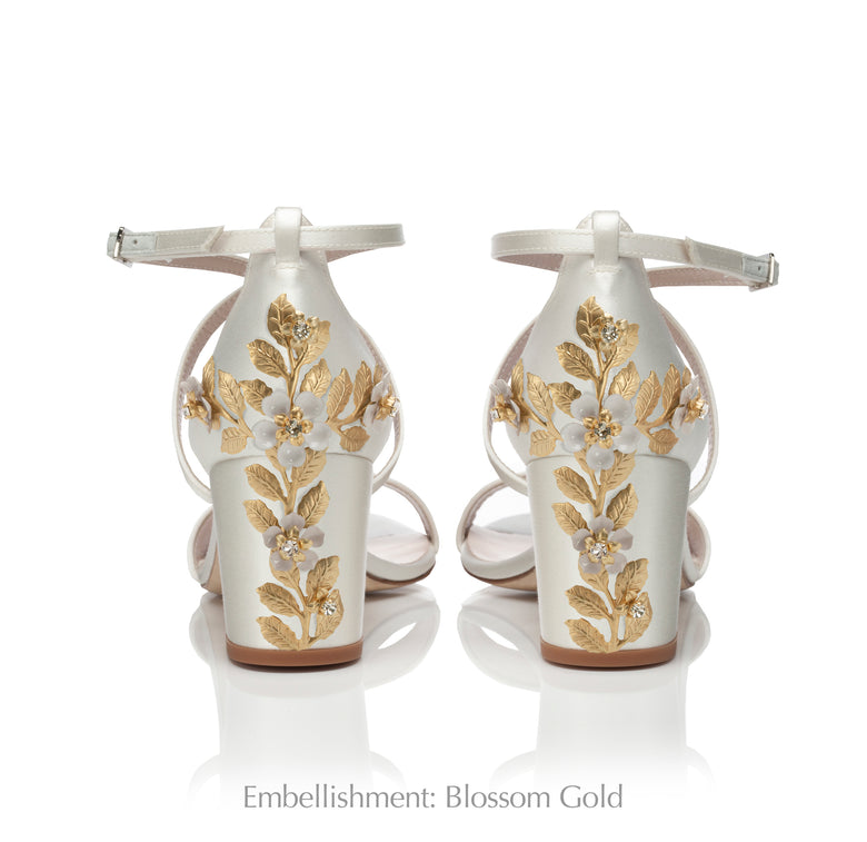 Arabella Block Mid Ivory Custom Embellished