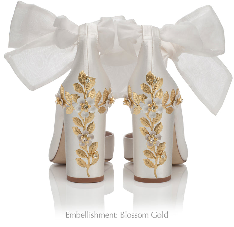 Hetty Ivory Organza Custom Embellished