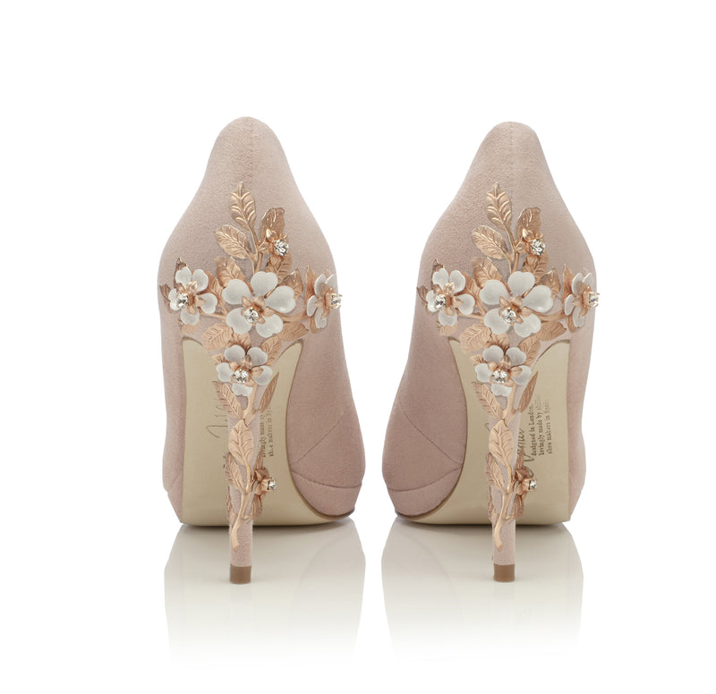 Bespoke Bridal Pumps - High Heel Bridal Court Shoes with a platform by ...